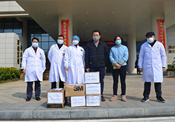 践行初心使命，共同抗击疫情----九江云开·全站生物制品有限公司给柴桑区人民医院捐赠防护物资
